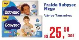 Supermercados Mateus Fralda babysec mega oferta
