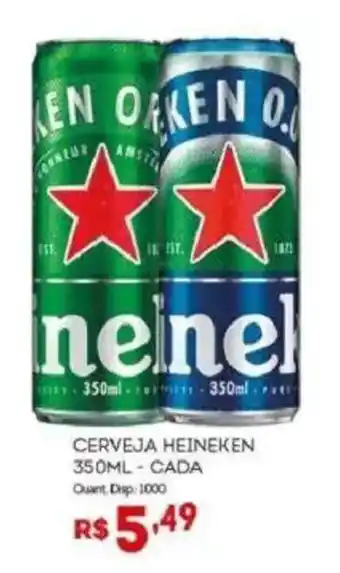 Bistek Supermercados Cerveja heineken oferta