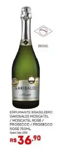 Bistek Supermercados Espumante brasileiro garibaldi moscatel / moscatel rosé / prosecco / prosecco rosé oferta