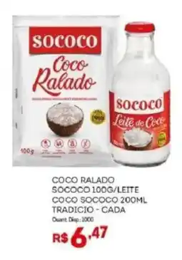 Bistek Supermercados Coco ralado sococo leite sococo oferta
