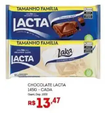 Bistek Supermercados Chocolate lacta oferta