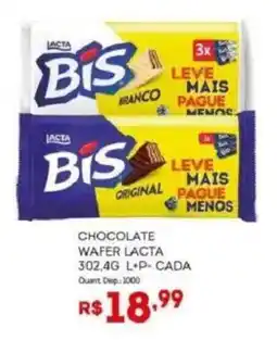Bistek Supermercados Chocolate wafer lacta oferta