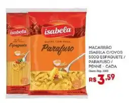 Bistek Supermercados Macarrão isabela c/ovos oferta
