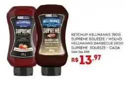 Bistek Supermercados Ketchup hellmanns supreme squeeze / molho hellmanns barbecue oferta
