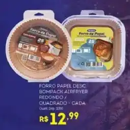 Bistek Supermercados Forro papel desc. bompak airfryer redondo / quadrado oferta