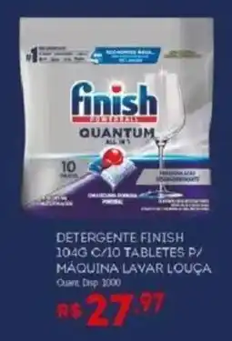 Bistek Supermercados Detergente finish quantum all in 1 oferta