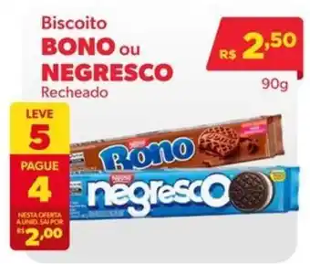 Biscoito bono ou negresco recheado