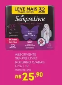Bistek Supermercados absorvente sempre livre noturno c/abas oferta