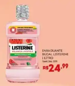 Bistek Supermercados Enxaguante bucal listerine melancia e hortelã oferta
