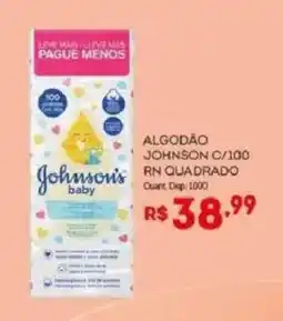 Bistek Supermercados algodão johnson c/100 rn quadrado oferta