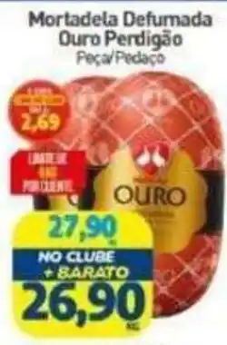Rede Bom Lugar Mortadela Defumada Ouro Perdigão Peca/Pedaco oferta