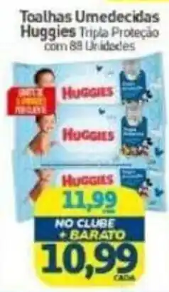 Rede Bom Lugar Toalhas Umedecidas Huggies Tripla Proteção oferta