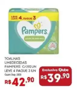 Bistek Supermercados toalhas umedecidas pampers oferta