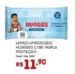 Bistek Supermercados lenço umedecido huggies c/88 tripla proteção oferta