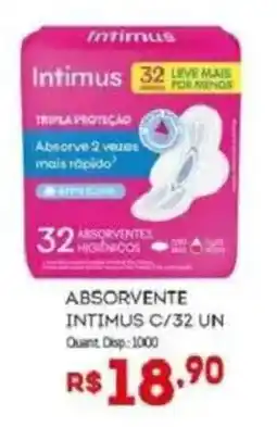 Bistek Supermercados Absorvente intimus c/32 un oferta