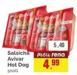 Supermercados Rena Salsicha Avivar Hot Dog oferta