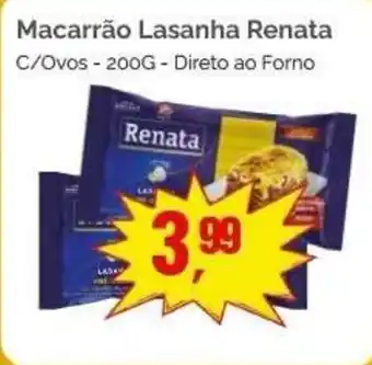 Supermercados Rena Macarrão Lasanha Renata oferta