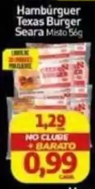 Rede Bom Lugar Hambúrguer texas burger oferta