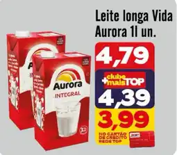 Rede Top Leite longa vida aurora oferta