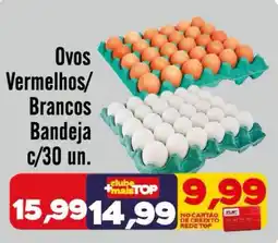Rede Top Ovos Vermelhos/ Brancos Bandeja oferta