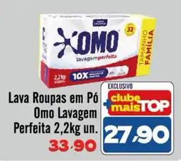 Rede Top Lava Roupas em Pó Omo Lavagem Perfeita oferta