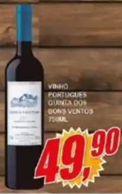 Vianense Supermercados vinho portugues quinta dos bons ventos oferta