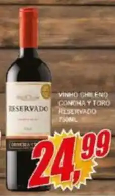 Vianense Supermercados vinho chileno concha y toro reservado oferta