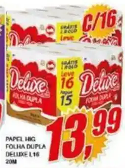 Vianense Supermercados Papel hig folha dupla deluxe l 16 oferta