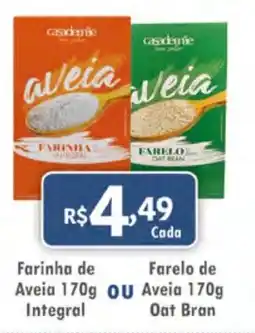 Royal Supermercados Farinha de Aveia Integral ou Farelo de Aveia Oat Bran oferta