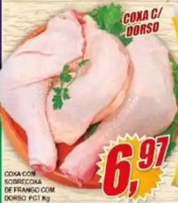 Vianense Supermercados Coxa com sobrecoxa de frango com dorso oferta