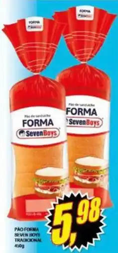 Vianense Supermercados Pão forma seven boys tradicional oferta