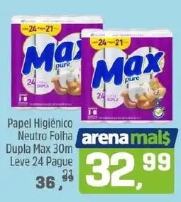 Arena Atacado Papel Higiênico Neutro Folha Dupla Max 30m oferta