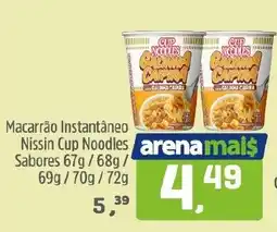 Arena Atacado Macarrão instantâneo nissin cup noodles oferta