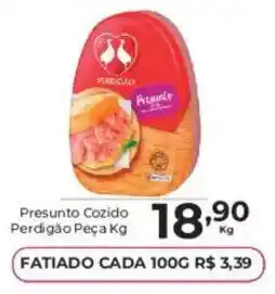 Presunto cozido perdigão peça kg