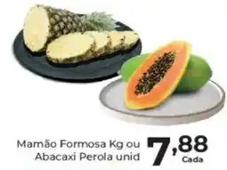 Comercial Esperança Mamão Formosa Kg ou Abacaxi Perola unid oferta