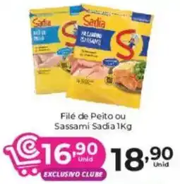 Comercial Esperança Filé de Peito ou Sassami Sadia oferta