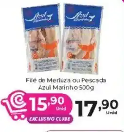 Comercial Esperança Filé de Merluza ou Pescada Azul Marinho oferta