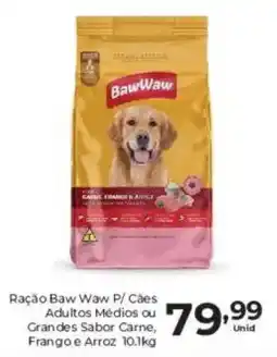 Comercial Esperança Ração Baw Waw P/ Cães Adultos Médios ou Grandes Sabor Carne, Frango e Arroz oferta