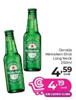 Comercial Esperança Cerveja Heineken Shot Long Neck oferta