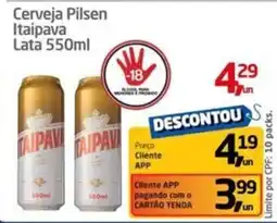 Tenda Atacado Cerveja Pilsen Itaipava Lata oferta