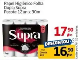 Tenda Atacado Papel Higiênico Folha Dupla Supra oferta