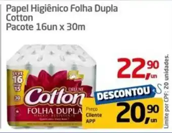 Tenda Atacado Papel Higiênico Folha Dupla Cotton oferta