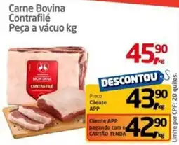 Tenda Atacado Carne Bovina Contrafilé Peça a vácuo kg oferta