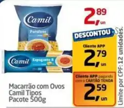 Tenda Atacado Macarrão com Ovos Camil Tipos oferta