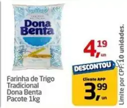 Tenda Atacado Farinha de trigo tradicional dona benta oferta
