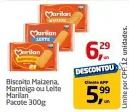Tenda Atacado Biscoito Maizena, Manteiga ou Leite Marilan oferta