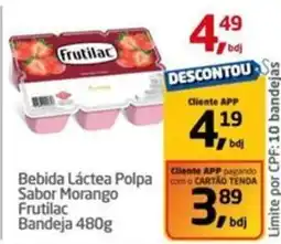 Tenda Atacado Bebida Láctea Polpa Sabor Morango Frutilac oferta