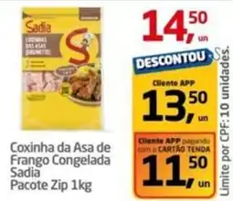 Tenda Atacado Coxinha da Asa de Frango Congelada Sadia oferta