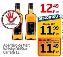 Tenda Atacado Aperitivo de Malt Whisky Old Star Garrafa oferta