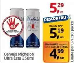 Tenda Atacado Cerveja Michelob Ultra Lata oferta